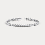 2 Carat Bezel Set Lab - Grown Diamond Tennis Bracelet in Sterling Silver - Bracelets