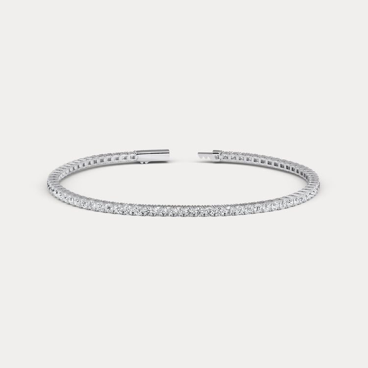 3 CTW Eternity Lab - Grown Diamond Tennis Bracelet in Sterling Silver - Bracelets