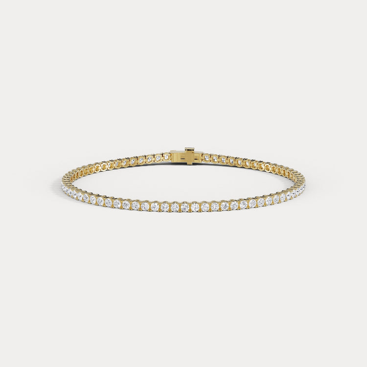3.00 CTW Round Lab-Grown Diamond Tennis Bracelet - Bracelets