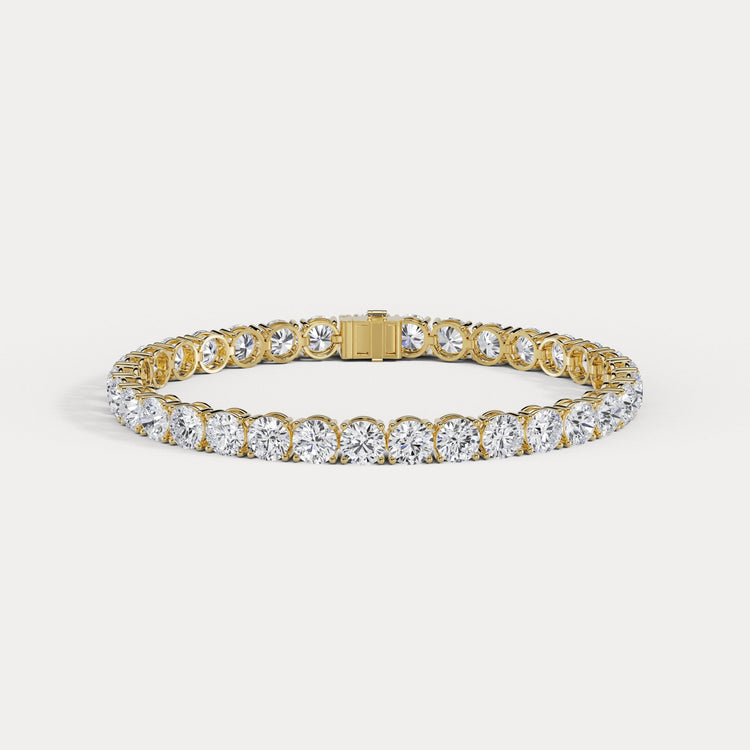 18.00 CTW Round Lab-Grown Diamond Tennis Bracelet - Bracelets