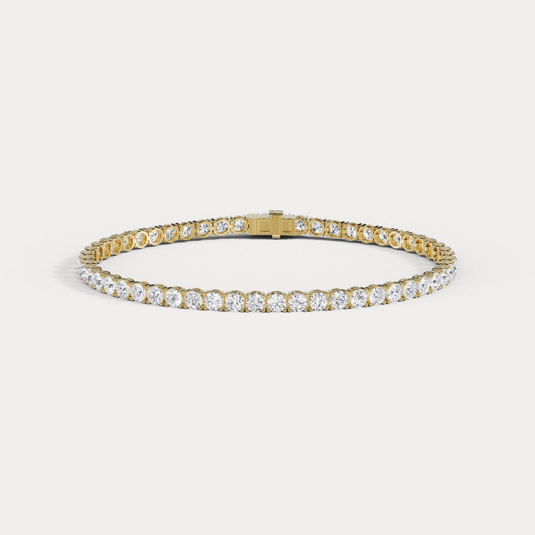 7.00 CTW Round Lab-Grown Diamond Tennis Bracelet - Bracelets