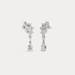 5.44 CTW Leaf Cluster Lab-Grown Diamond Drop Earrings