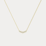 5-Stone Bezel Lab-Grown Diamond Station Necklace in 14K Solid Gold/Platinum - Necklaces