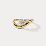 Nina丨Prong Pear Lab Grown Diamond Wave Ring