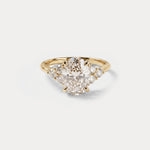 Delilah丨Oval Lab Diamond Floral Cluster Engagement Ring - Rings