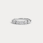 Floating Round Cut Lab-Grown Diamond Five-Stone Anniversary Ring