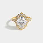 Ottilie丨Lab-Grown Diamond Scalloped Vintage Engagement Ring - Rings