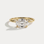Maeve丨Oval Cut Lab Diamond Hidden Accent Engagement Ring