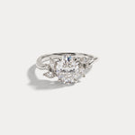 Lisette | Oval Lab Diamond Marquise Vine Milgrain Engagement Ring