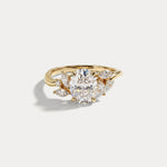 Lisette | Oval Lab Diamond Marquise Vine Milgrain Engagement Ring - Rings
