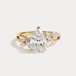 Bette丨Pear Cut Lab Diamond Twisted Vine Engagement Ring - Rings