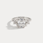 Lettice丨Elongated Cushion Lab Diamond Butterfly Cluster Engagement Ring