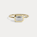 Ivy丨1CT Solitaire Bezel Set Lab Diamond Engagement Ring In 14K Solid Gold/Platinum - Rings