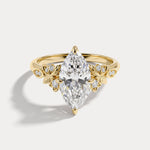 Althea丨Marquise Floral Vine Lab-Grown Diamond Engagement Ring
