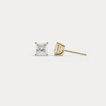 Princess Lab-Grown Diamond Solitaire Stud Earrings - Earrings