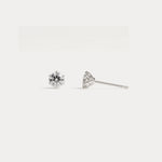 Classic Lab-Grown Diamond Six-Prong Tulip Stud Earrings