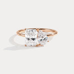 Ivory丨2CTW Lab Grown Diamond Toi Et Moi Engagement Ring In 14K Solid Gold/Platinum - Rings