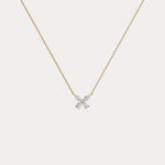 0.5CTW Lab Grown Diamond Butterfly Necklace In 14K Solid Gold/Platinum - Necklaces