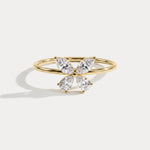 0.5CTW Lab Grown Diamond Butterfly Ring in 14K Solid Gold/Platinum