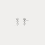 Geometric Mixed-Cut Lab-Grown Diamond Stud Earrings - Earrings