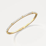 4.73CTW Lab-grown Diamond Flexible Bangle Bracelets in 14K Solid Gold