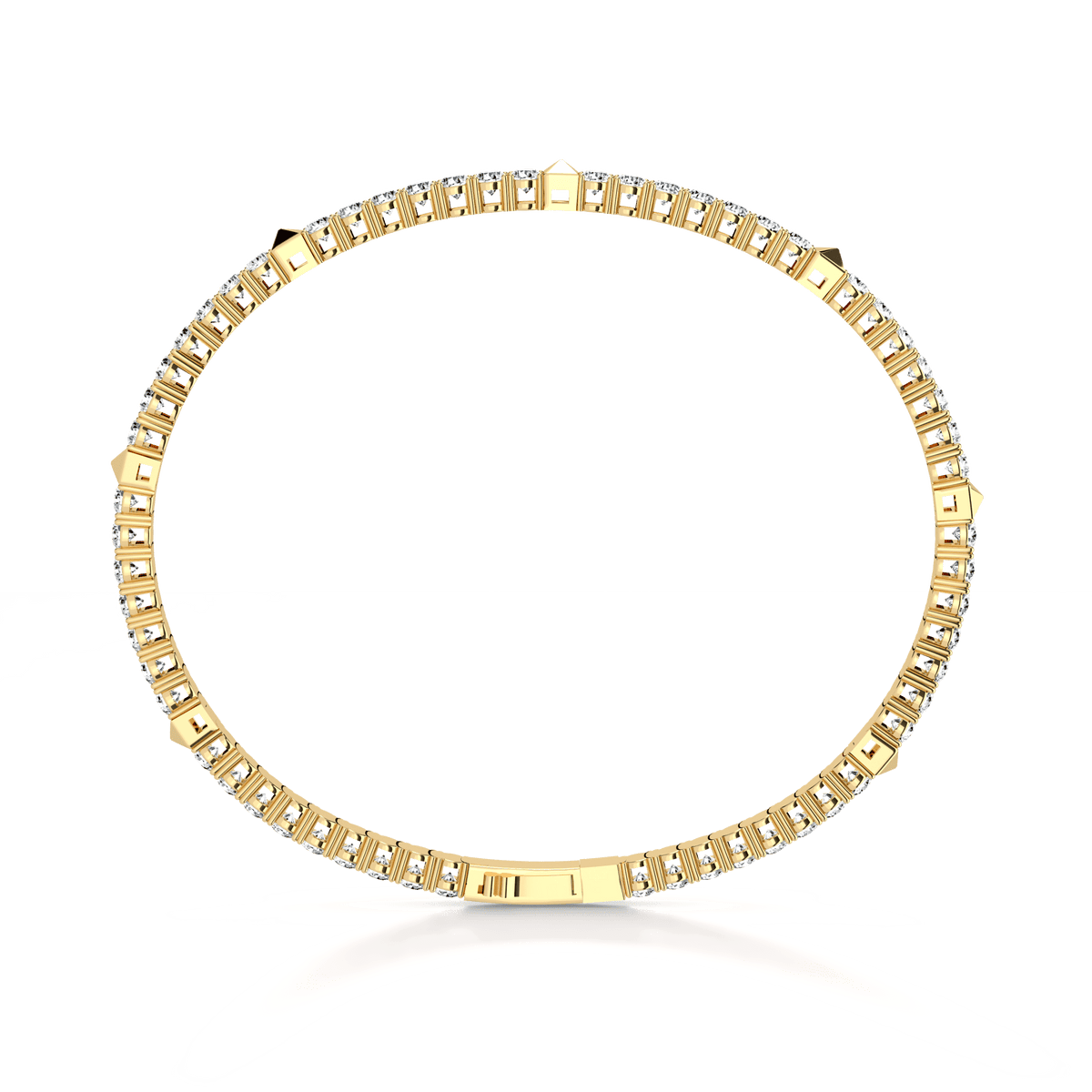 4.30CTW DEW Moissanite Flexible Tennis Bracelets -