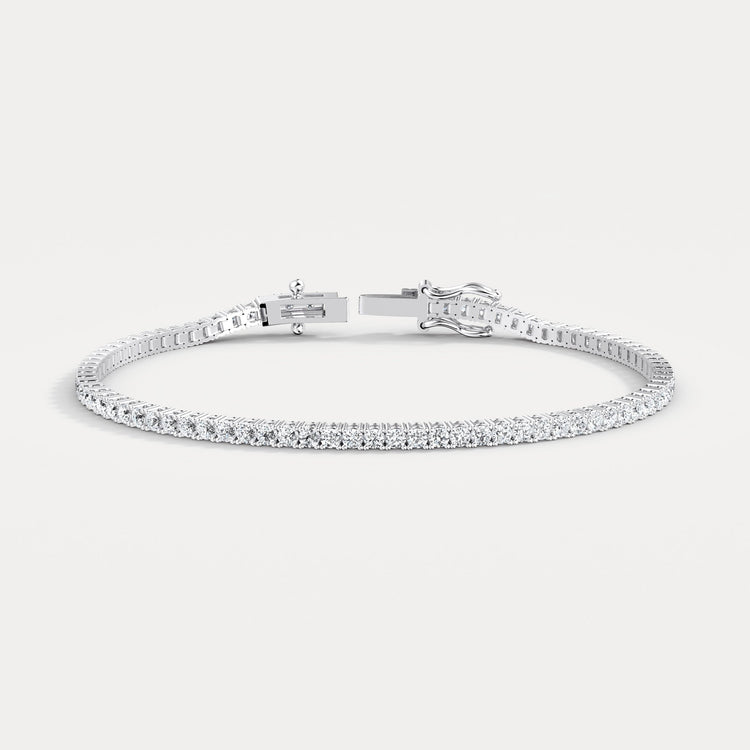 3 Carat Lab - Grown Diamond Tennis Bracelet in 14K Gold/Platinum – Classic & Timeless - Bracelets