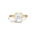 Nyla丨14K Solid Gold 2CT Solitaire Lab - Grown Diamond Bezel Engagement Ring - Rings