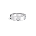 Moissanite Clover Ring in 925 Sterling Silver -