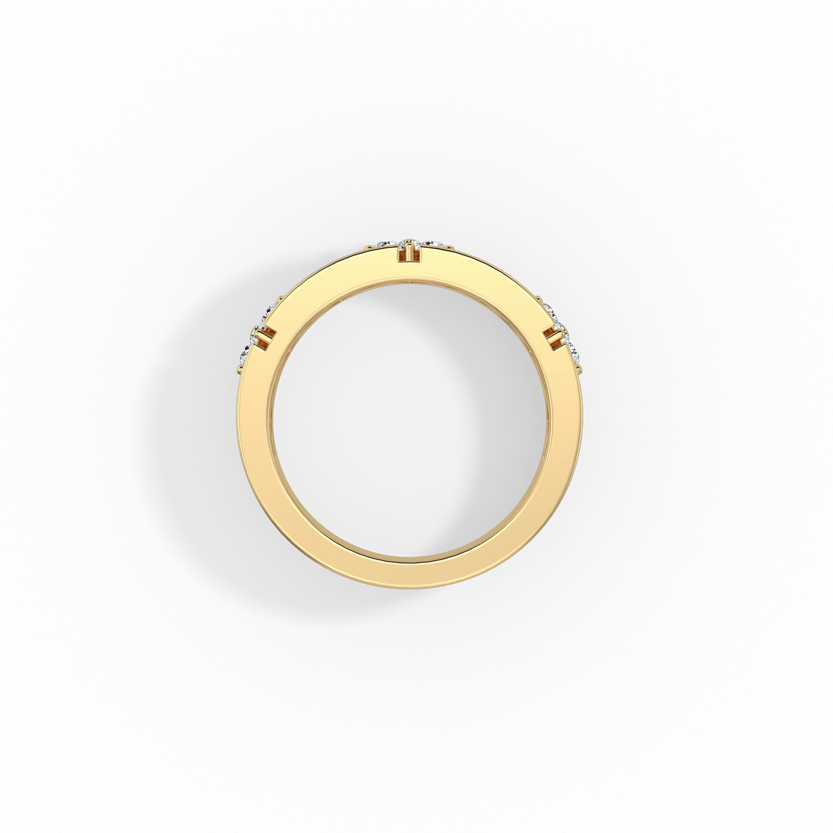 Moissanite Clover Ring in 925 Sterling Silver -