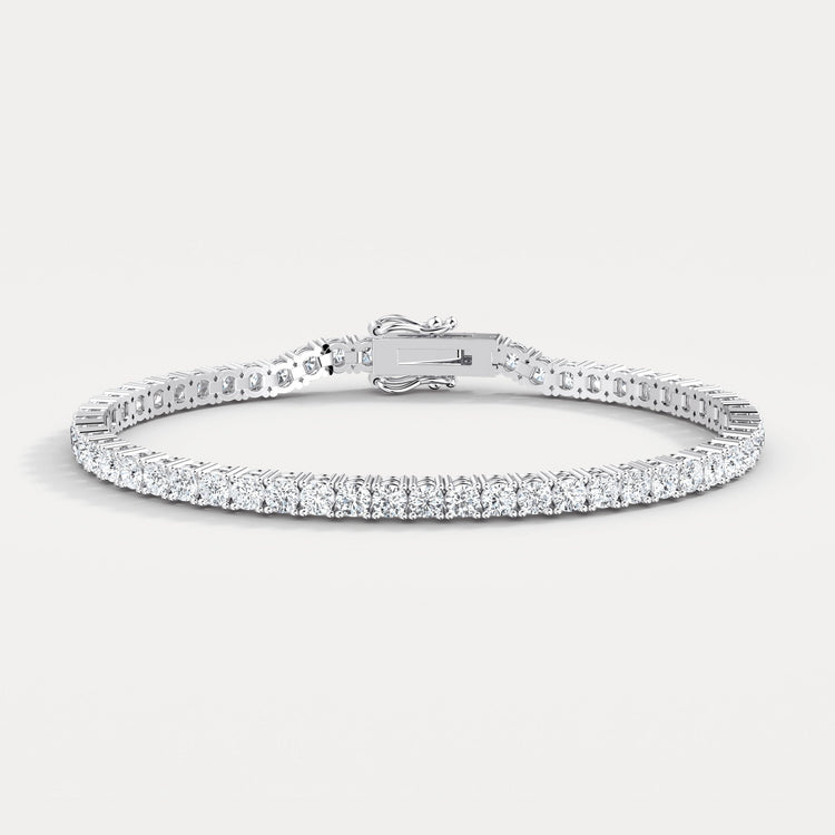 6Carat Lab - Grown Diamond Tennis Bracelet in 14K Gold/Platinum – Classic & Timeless - Bracelets
