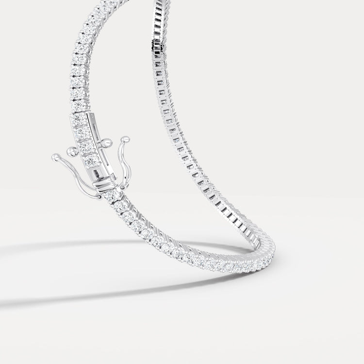 2Carat Lab - Grown Diamond Tennis Bracelet in 14K Gold/Platinum – Classic & Timeless - Bracelets