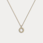 Sterling Silver Initial Letter Necklace – Bubble Pendant - Necklaces