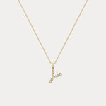 Sterling Silver Initial Letter Necklace – Bubble Pendant - Necklaces