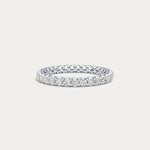 1.35 CTW Lab - Grown Diamond Classic Full Eternity Ring in Sterling Silver - Rings