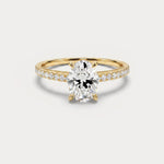 Melina | 1CT Oval Diamond Engagement Ring - Rings Leonids oval-cut-pave-solitaire-1ct-lab-grown-engagement-ring