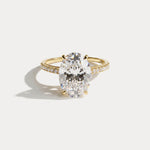 Melina | 3CT Oval Diamond Engagement Ring - Rings