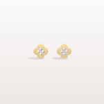 Lab Diamond Four Leaf Clover Studs Earrings - Earrings