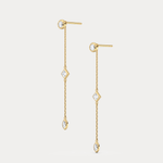 0.78CTW Triple Lab Diamond Dangle Earring Set - Earrings