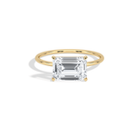 Minimalist Radiant Cut 2CT Lab Diamond Engagement Ring - Rings