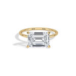 Minimalist Radiant Cut 3CT Lab Diamond Engagement Ring - Rings