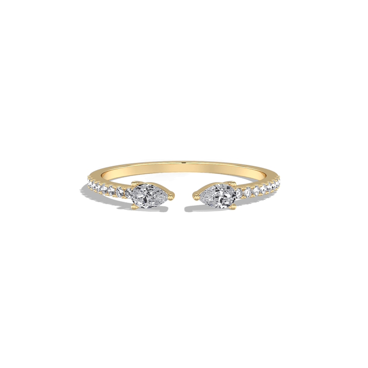 0.31CTW Lab Diamond Open Wedding Ring -