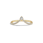 0.23CTW Lab Diamond Chevron Ring -