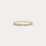 Lab Grown Diamond Half Eternity Stackable Ring In 14K Solid Gold/Platinum - Rings