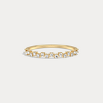Petite Lab Diamond Cluster Wedding Ring In 14K Solid Gold/Platinum - Rings