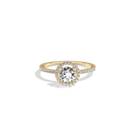 Lab Grown Diamond Halo Promise Ring -