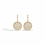 1CTW Lab Diamond Pave Dangling Disc Earrings - Earrings