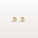 Lab Diamond Blossom Stud Earrings - Earrings