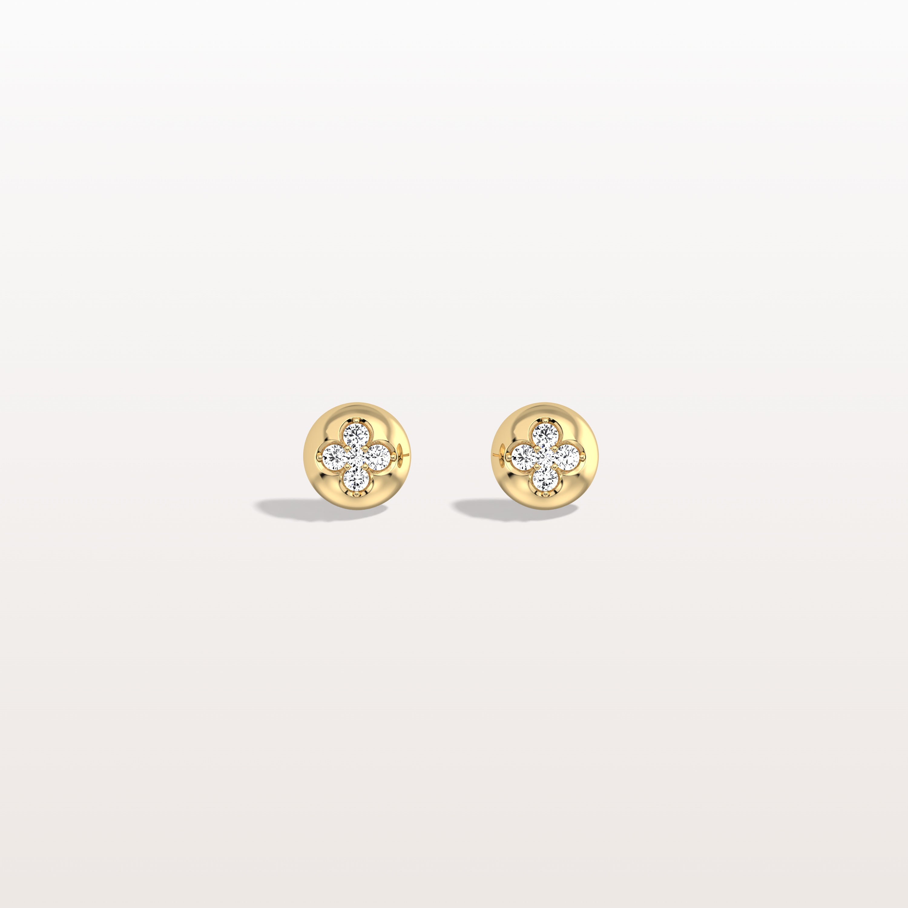 Lab Diamond Blossom Stud Earrings - Earrings