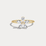 0.51CTW Lab Grown Diamond Floral Ring - Rings